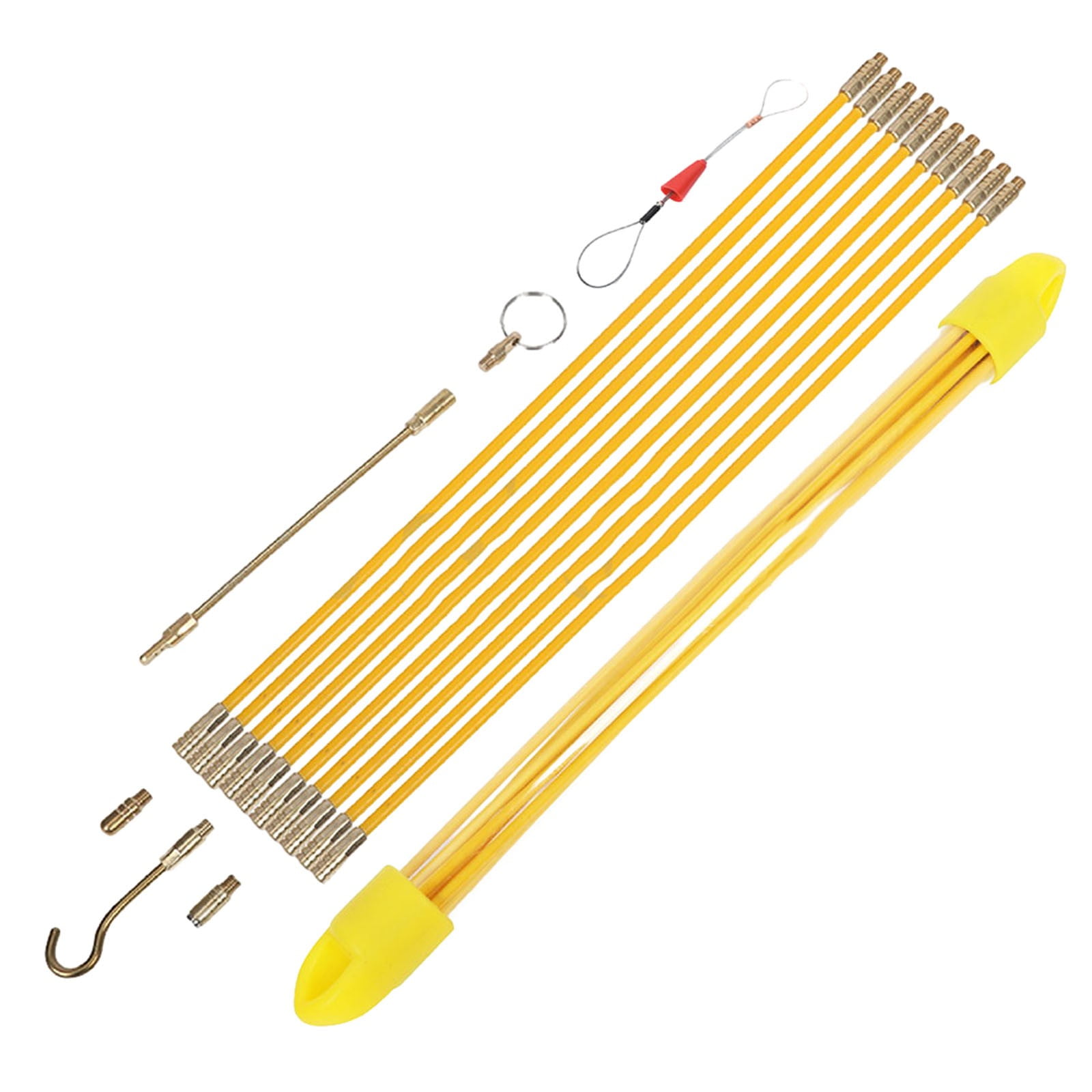 10Rods X 33Cm,4Mm Cable Rods,Fish Tape,Fibreglass Electric Cable