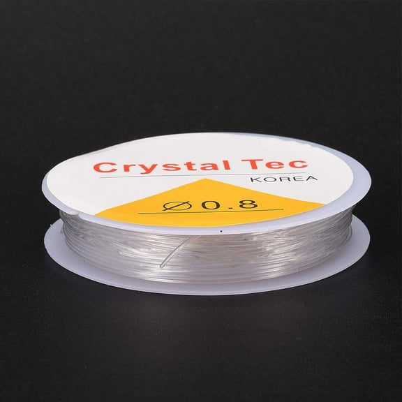 10Roll 20Ft Clear Elastic Thread 0.8mm Strong Stretchy String Bead TPU Cord Clear Durable Elastic Thread