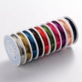 thumbnail image 1 of 10Roll Round Copper Jewelry Wire Lead Free & Cadmium Free & Nickel Free Mixed Color 24 Gauge 0.5mm 29.52 Feet(9m)/roll, 1 of 3