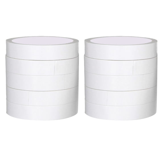10Rolls 10Meter Strong Adhesive Double Sided Tape for Crafting Home Decoration
