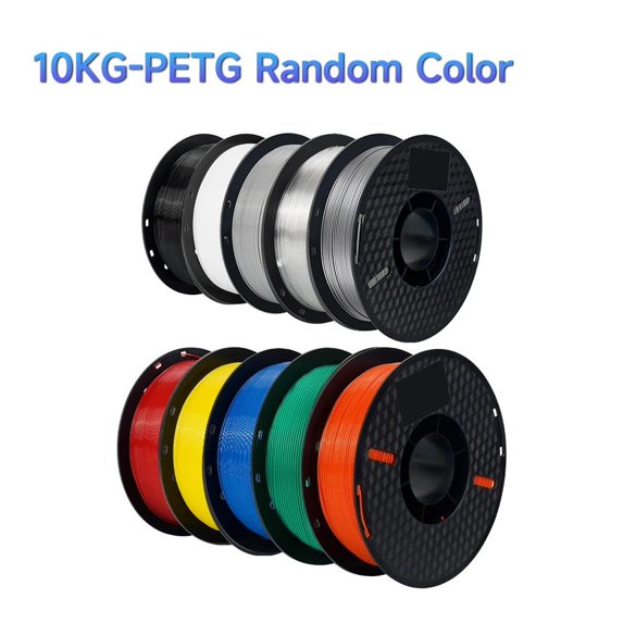 10Rolls PLA PETG TPU Filaments for 3D Printer Plastic Mix Color 1.75MM Eco-Friendly No Bubble Spool 3D Printing Material