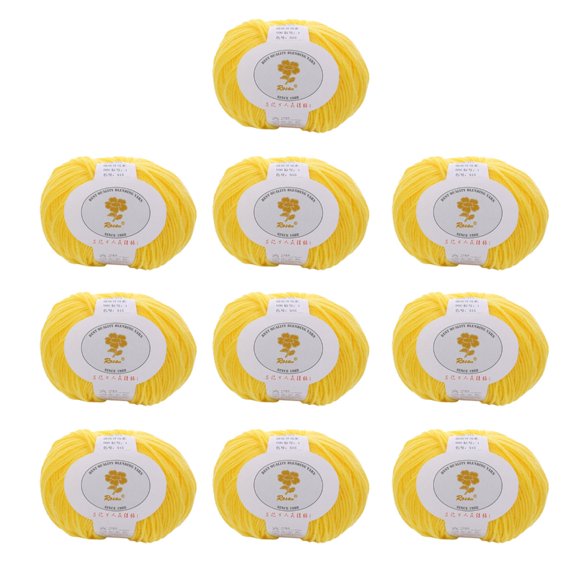 10Rolls of Wool Blend Yarn 1.76/Roll Hand Knitting Yarn For Sweaters Scarves Hat Gloves Crocheting Rugs Knitting Project