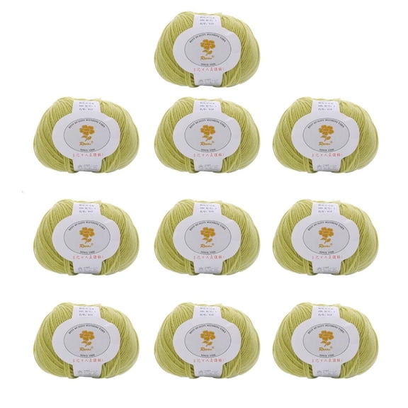 10Rolls of Wool Blend Yarn 1.76/Roll Hand Knitting Yarn For Sweaters Scarves Hat Gloves Crocheting Rugs Knitting Project