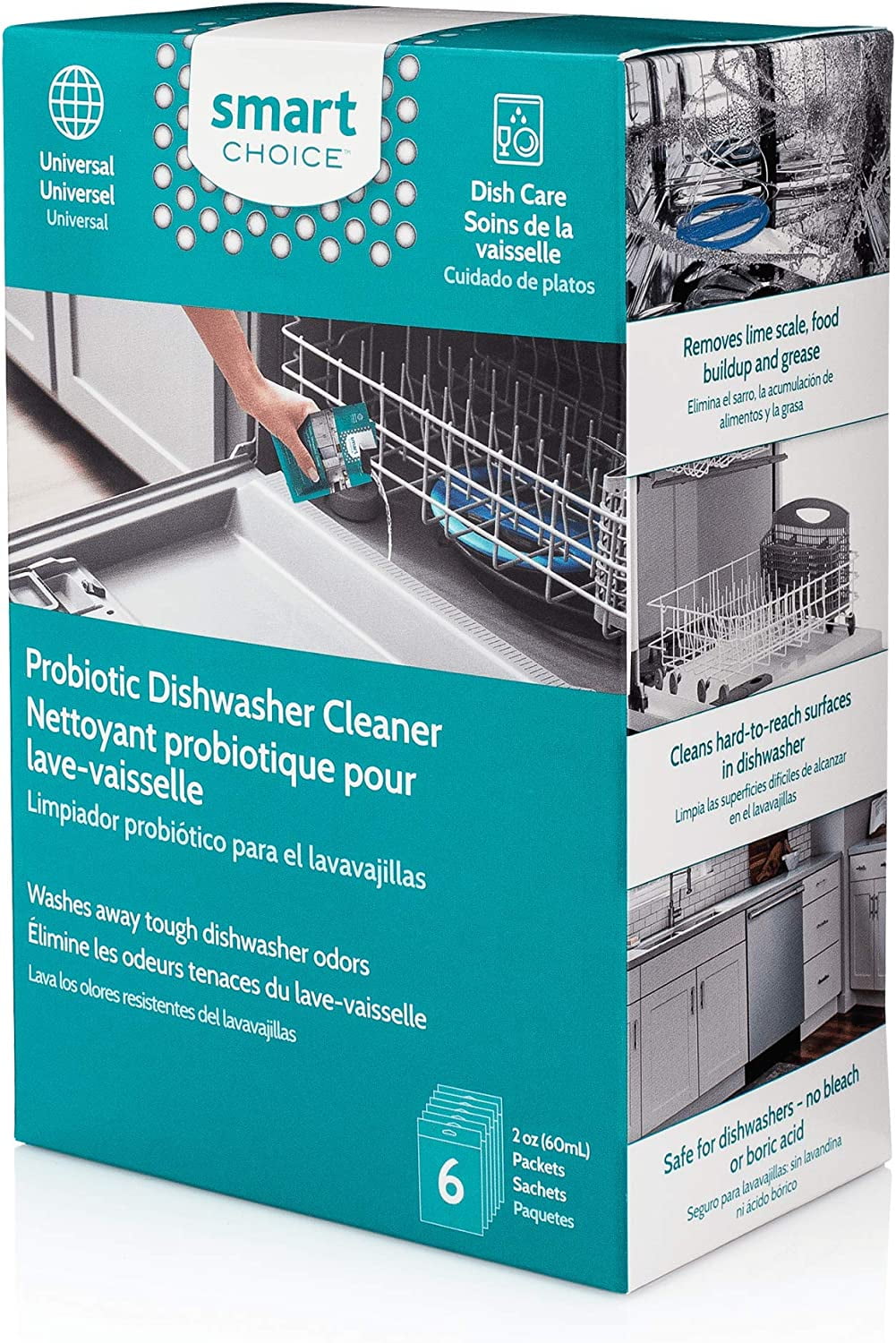 10SCPROD02 Probiotic Dishwasher Cleaner, 6 Treatments