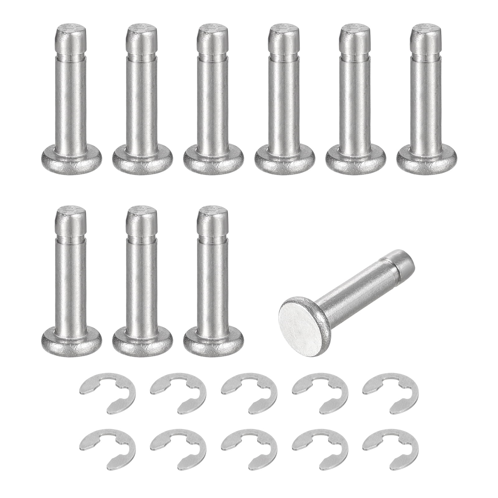 Pins Cylindriques En Acier Inoxydable 303 - Diamètre 2.9mm-3mm, Tête Ronde, Neufs