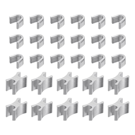 10Set Zipper Slider Retainers, #8 Top Stoppers & Bottom Stops Closed-end Zipper Slider for Bags Coats Jacket DIY Sewing Replacement, Silver Tone