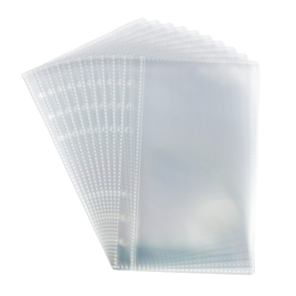 10Sheet Photo Pocket Rings Binders Album Pocket Sleeves Double Side ...