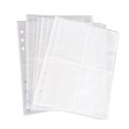 thumbnail image 1 of 10Sheets Double-Sided Page Pocket Sleeves Sheet Protector Photo Post Cards Packet Photo Pocket Rings Binders Album, 1 of 9