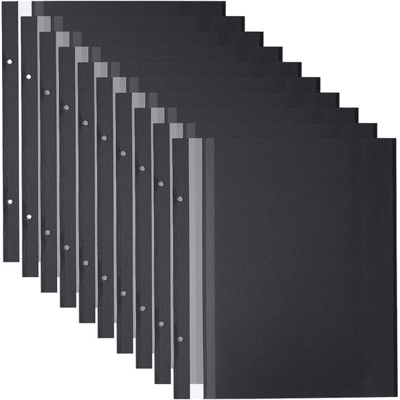 10Sheets Self Adhesive Refill Pages 12x10inch Photo Album Self-Stick Inner Page for Archival Photo Album Black