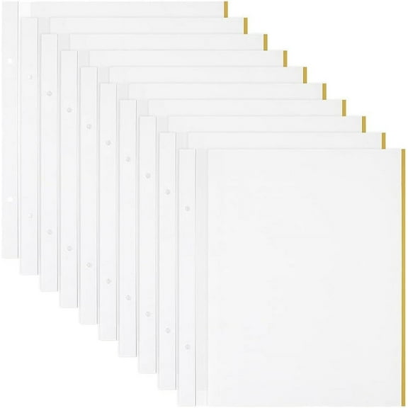 10Sheets Self Adhesive Refill Pages 12x10inch Photo Album Self-Stick Inner Page for Archival Photo Album White