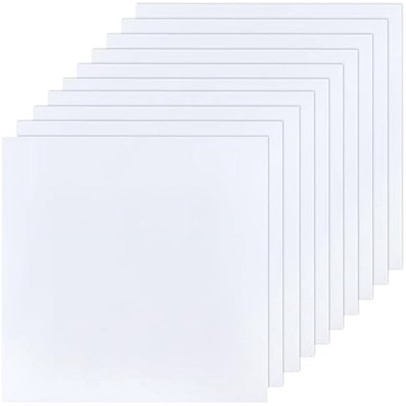 10Sheets White ABS Plastic Sheet Plates 8x8Inch 0.5mm Thick Hard for Architectural Models Sand Table Building Model Material Supplies