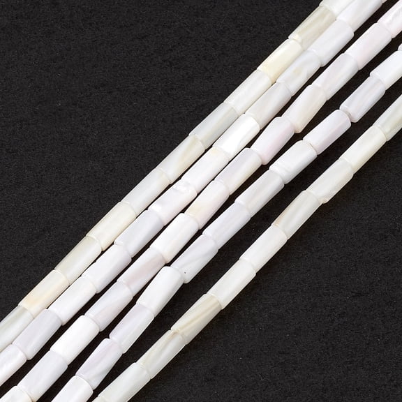 10Strand Natural Freshwater Shell Dyed Beads Strands Column Seashell Color 8x4mm Hole: 0.8mm about 46pcs/strand 14.96''(38cm)
