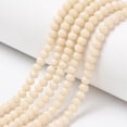 thumbnail image 1 of 10Strand Opaque Solid Color Glass Beads Strands Faceted Rondelle 3x2mm Hole: 0.8mm Antique White, 1 of 2