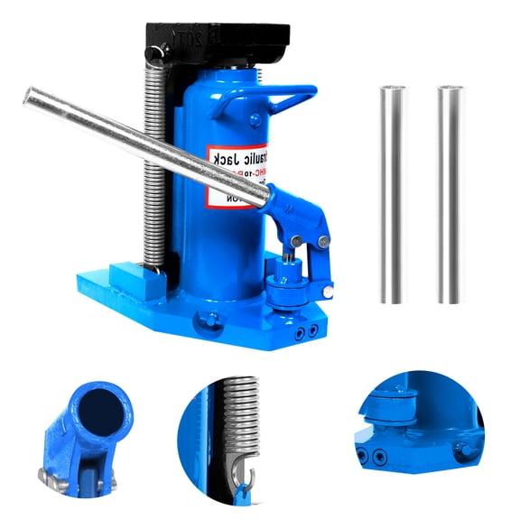 10T/20T Dual Capacity Hydraulic Toe Jack Lift, Toe Jack Lift Hydraulic, Power Farm Jack with 360 Rotating Handle, Car Jack for Construction Lifting