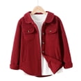 thumbnail image 1 of 10T Big Boys Clothes 11 Years Boys Long Sleeve Coat Solid Color Big Boys Fall Winter Jacket Red, 1 of 8