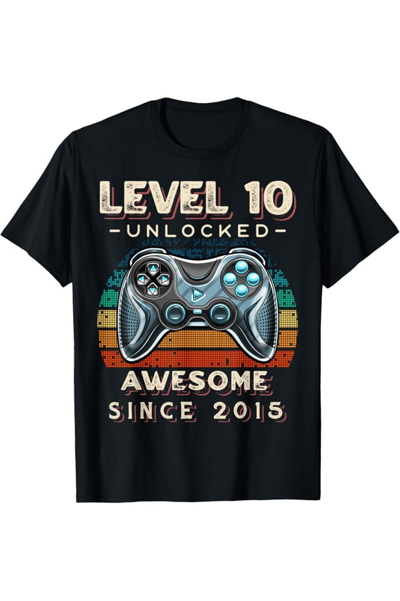 10Th Birthday Level 10 Gamer 10 Year Video Game Party Unisex T-Shirt S-5Xl - Best Birthday Gifts