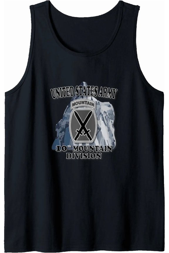 10Th Mountain Division Tank Top Size S-3XL