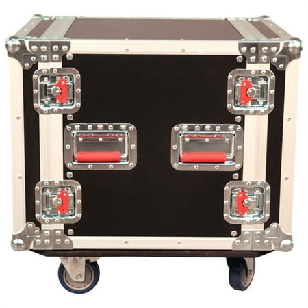 10U, Standard Audio Road Rack w/ Casters