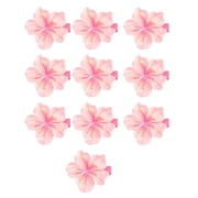 10Units Cherries Blossom Hairpins Flexible Side Clip Lovely Barrettes for Female