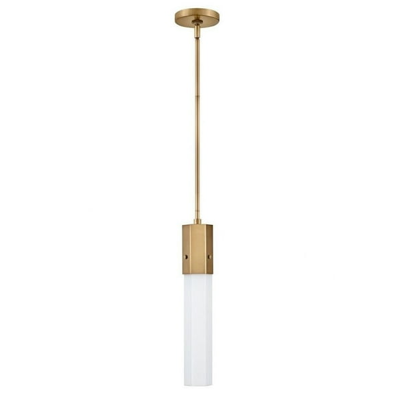 10W 1 Led Extra Small Pendant in Modern Style-16.75 inches Tall and 3.25 inches Wide-Heritage Brass Finish Bailey Street Home 81-Bel-4947999
