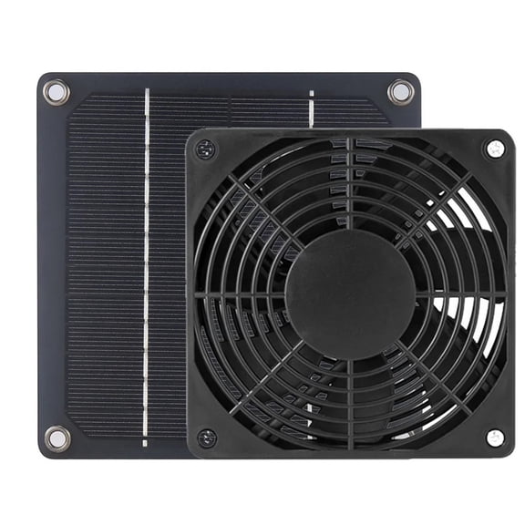 10W 12V Solar Exhaust Fan 6 Inch Mini Ventilator Solar Panel Powered Fan Air Extractor For Dog Chicken House RV Greenhouse Fan ,Silent Fan