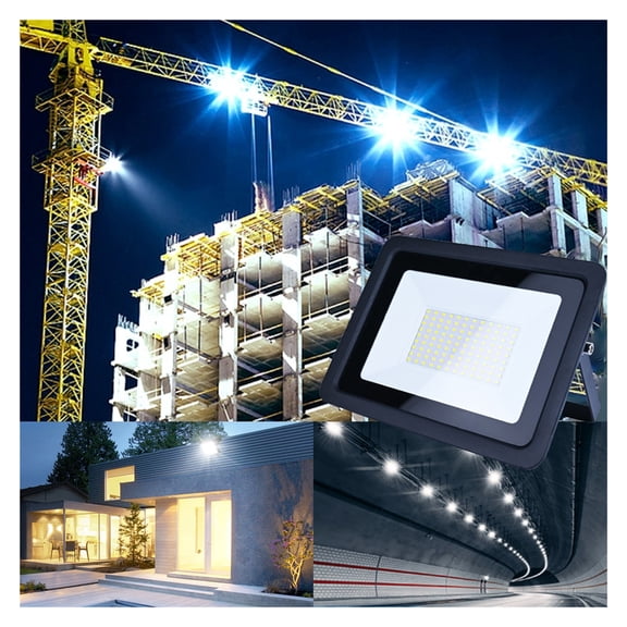10W 20W 30W 50W 100W LED Flood Light Outdoor IP68 Waterproof Floodlight Reflector Garden Spotlight Led Exterior Wall - Wide Angle Beam