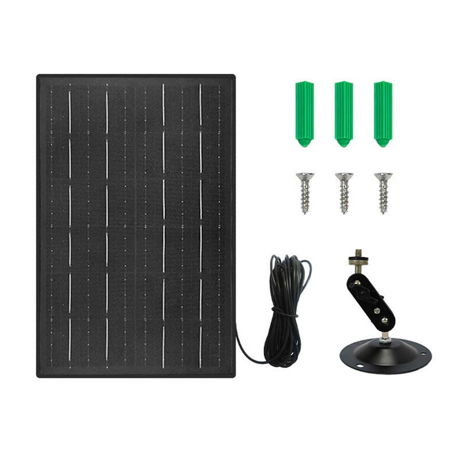 10W 5V Solar Panels for Security Cameras Recharged Battery Cameras Adjustable Security Camera Power Supply