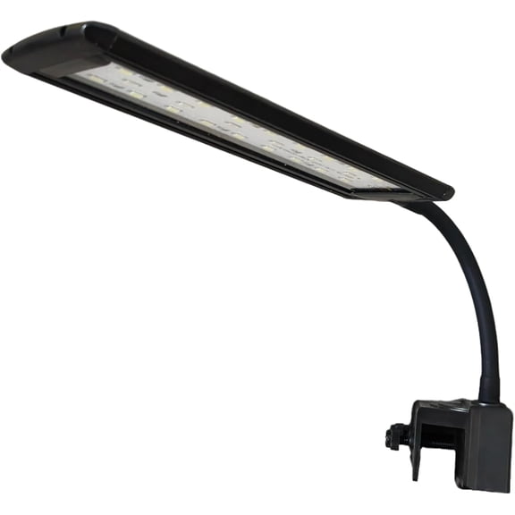 10W Clip-On Aquarium Light - White/Blue/Red 5 Brightness Levels Timer (3/6/12H)