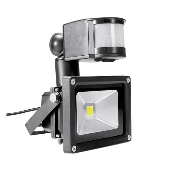 10W LED Floodlight Input Spotlight Waterproof Solar System Gara Security Motion Sensor Time Adjustable