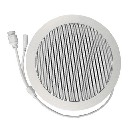 10W Network IP Public Address System Audio ABS Ceiling Speaker POE or DC12V,1 * Speaker,White