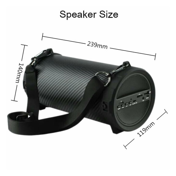 10W Outdoor Sports Subwoofer Bluetooth Speaker Wireless Powerful Portable Speakers FM Radio Mp3 Player ,Easy to Use
