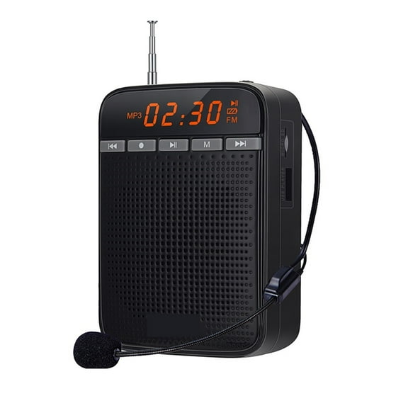 10W Portable Voice Amplifier Sound Bullhorn Wired Microphone FM AUX Recording Audio Speakers Amplified for Teachers M400 ,Easy to Operate