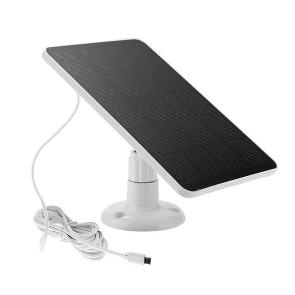 10W Security Camera Waterproof 5V Micro USB Charging Monocrystalline Solar Panel