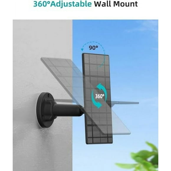 10W Solar Panel Charger, 6V IP65 Waterproof Potable Camera Solar Panel Charger Maintainer, Monocrystalline Silicon Solar Charger Power Banks for Arlo Pro 3 4 5S for Arlo Ultra
