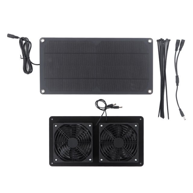 10W Solar Panel Fan Kit Powerful Ventilation Cooling Solar Powered