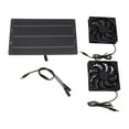 10W Solar Panel Fan Kit Weatherproof Solar Powered Dual Exhaust Fan
