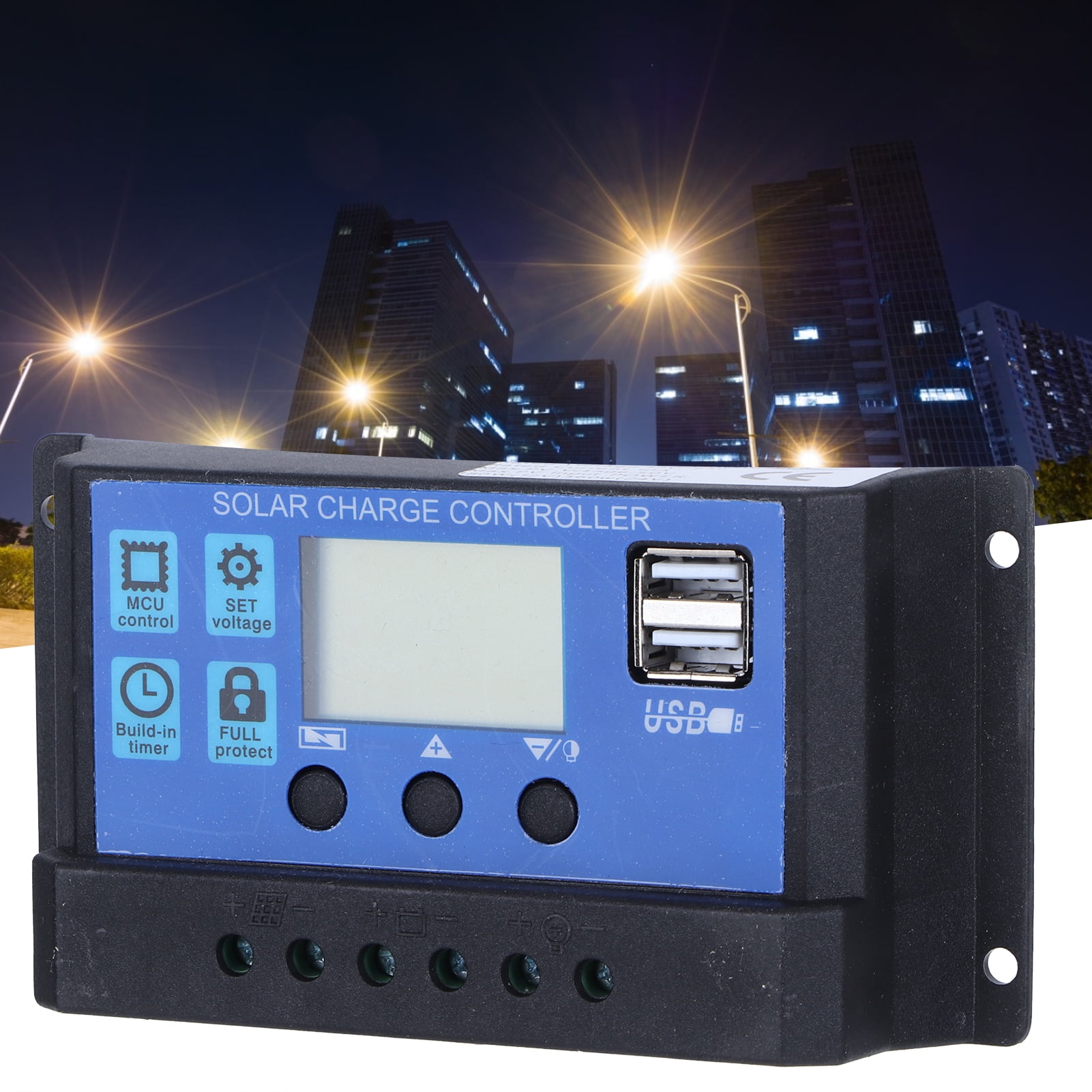10W Solar Panel Kit With Charge Controller, 18V Polysilicon Module For RV, Boat  Home Use