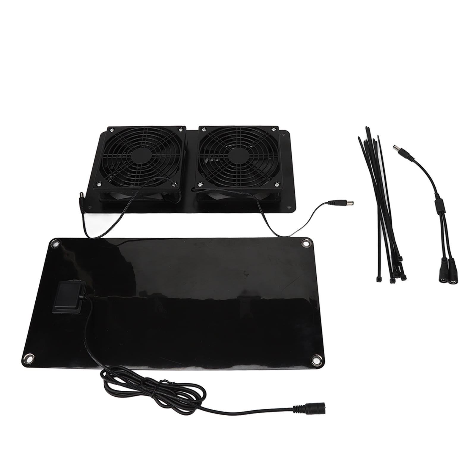 10W Solar Panel Powered Fan Efficient Fast Cooling Solar Powered Dual