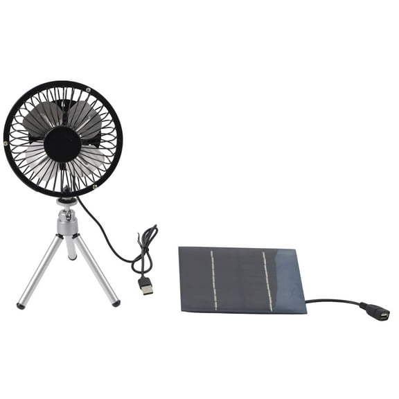 10W Solar Powered Fan With Adjustable Stand For Indoor And Outdoor Use