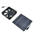 10W Solar Powered Single Fan Kit for Chicken Coops Greenhouses