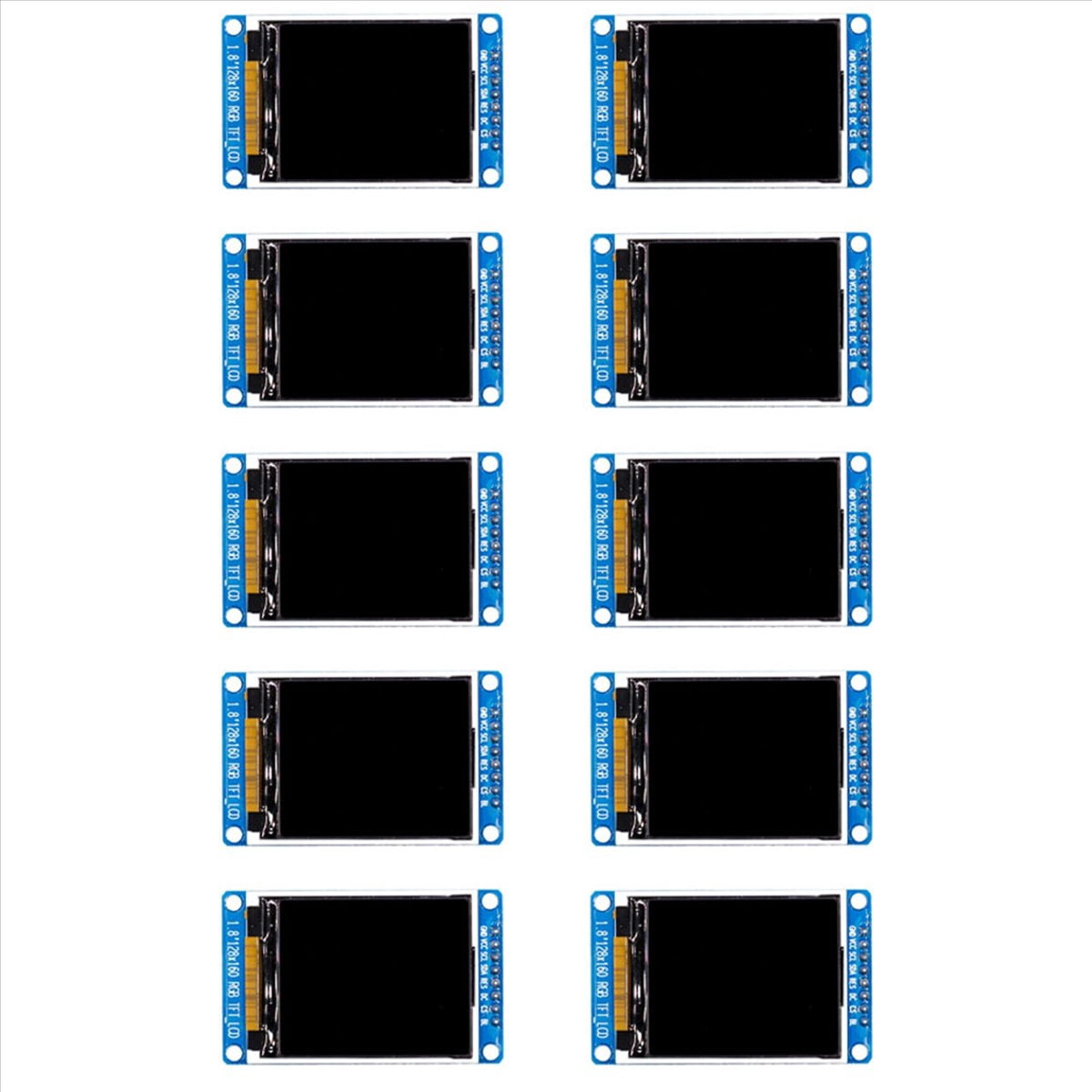 Full Color Display Module 10X 1.8 Inch LCD Display Module Full Color 128X160 RGB SPI TFT LCD ...