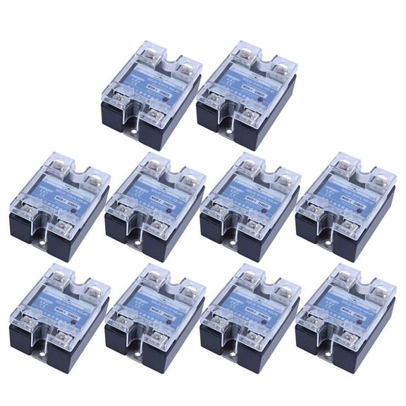 10X -1 D4825 Single-Phase Solid State Relay SSR 25A DC 3-32 V AC 24-480 V