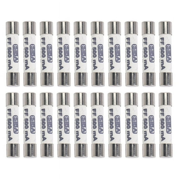 10X 1000V 500MA 6.3 x 32mm White Ceramic Fuse for Multimeter