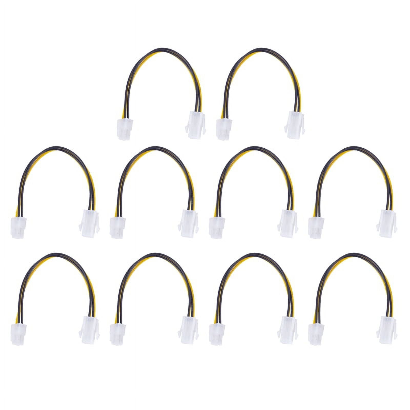 10X, 20CM/8Inch 12V 4 Pin Male to 4 Pin P4 Female CPU Power Supply