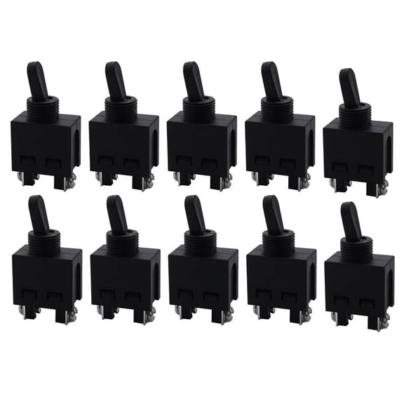 10X 250V ON/OFF Position Toggle Switch for Angle Grinder,10 x Toggle Switch,black