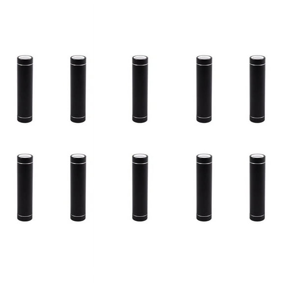 10X 2600MAh Portable External USB Power Bank Box Battery Charger for Mobile Phone(Without Battery) Color:Black