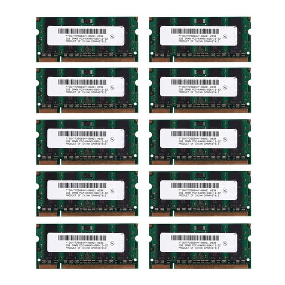 10X 2GB DDR2 PC2-6400 800MHz 200Pin 1.8V Laptop Memory SO-DIMM Notebook RAM
