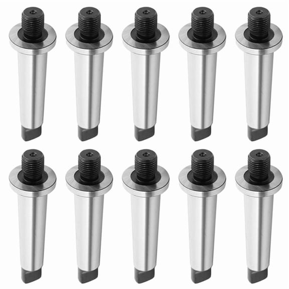 10X 2Mt Shank to 1/2 Inch -20 Threaded Drill Chuck Arbor Hardened Morse Taper Mt2 Adapter,10 x Threaded drill chuck,Silver