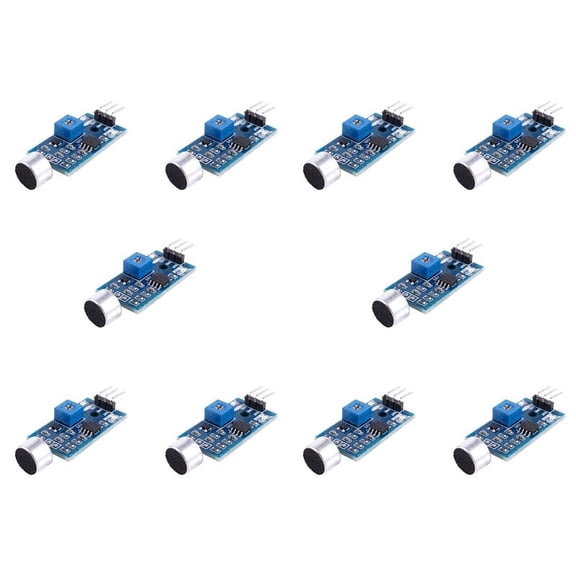 10X 3.3V/3.5V LM393 Microphone Amplifier Sound Sensor MIC Voice Module for,10 x microphone sound module for ,BLUE