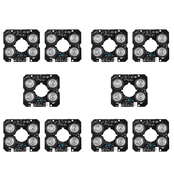 10X 4 Array IR Led Spot Light Infrared 4x IR LED Board for CCTV Cameras Night Vision (52mm Diameter)